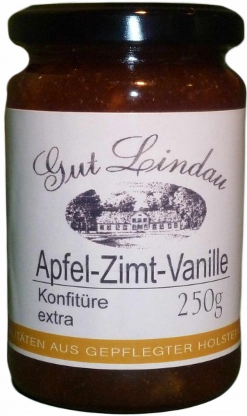 Apfel Konfitüre extra mit Zimt und Vanille 250 g