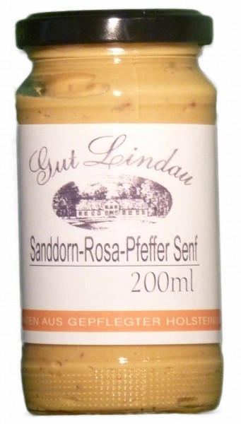 Sanddorn Senf mit rosa Pfeffer 200 ml
