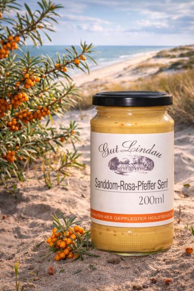 Sanddorn Senf mit rosa Pfeffer 200 ml