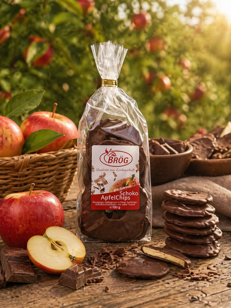 Schoko-Apfelchips Zartbitter 100g